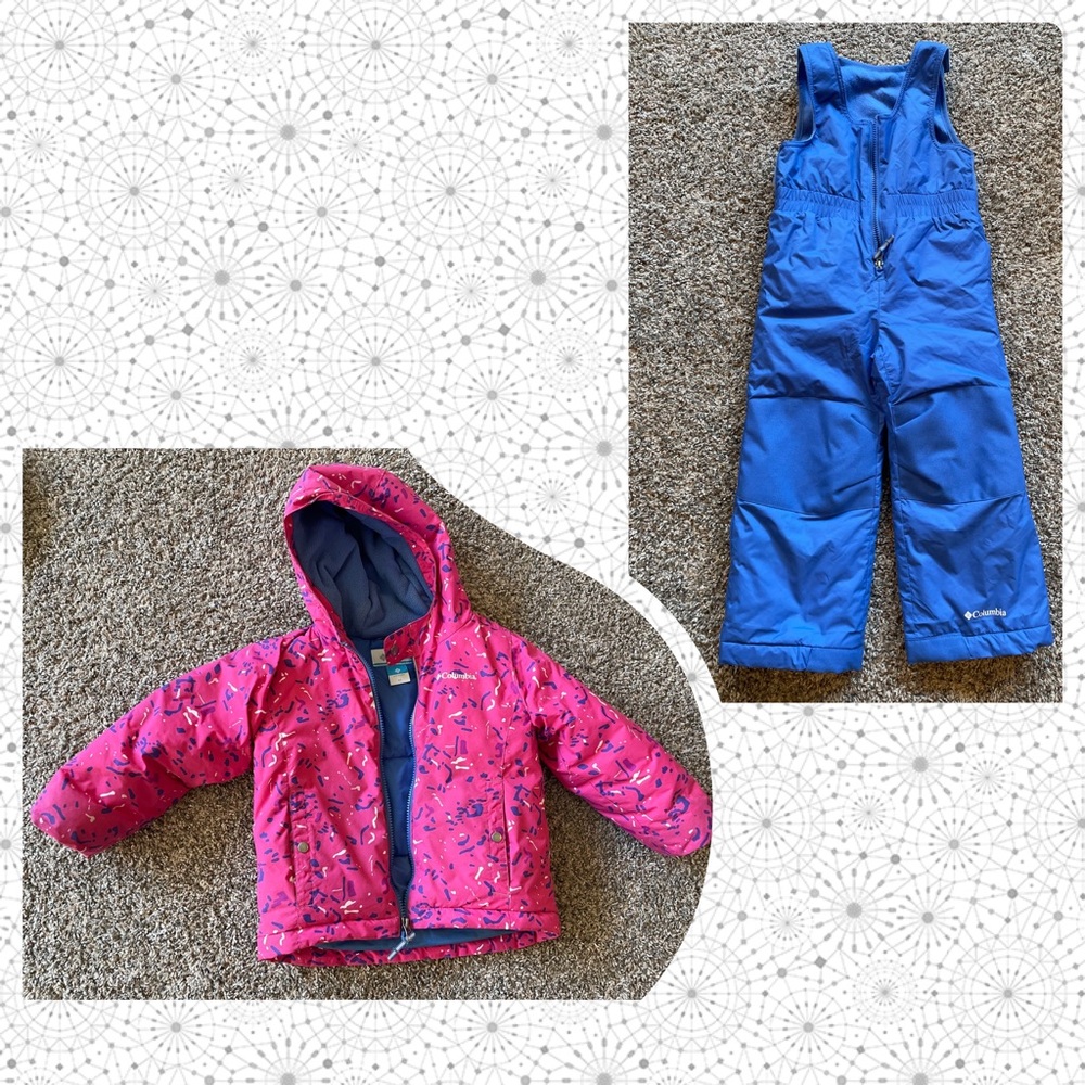 Columbia 4T 5T Snow Suit - Coat & Bib Snowpants